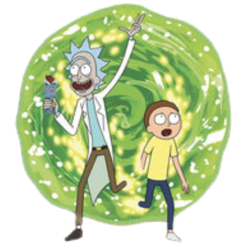 Trippy flip chocolate bars logo rick and morty