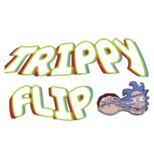 Trippy Flip Official Trippy flip chocolate bars logo rick and morty